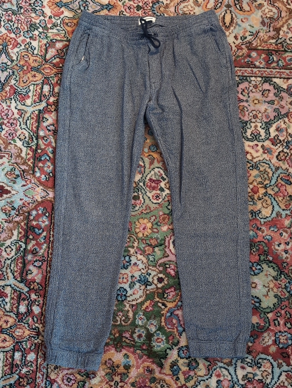 Taylor Stitch Heathered Blue-Gray Apres Pants